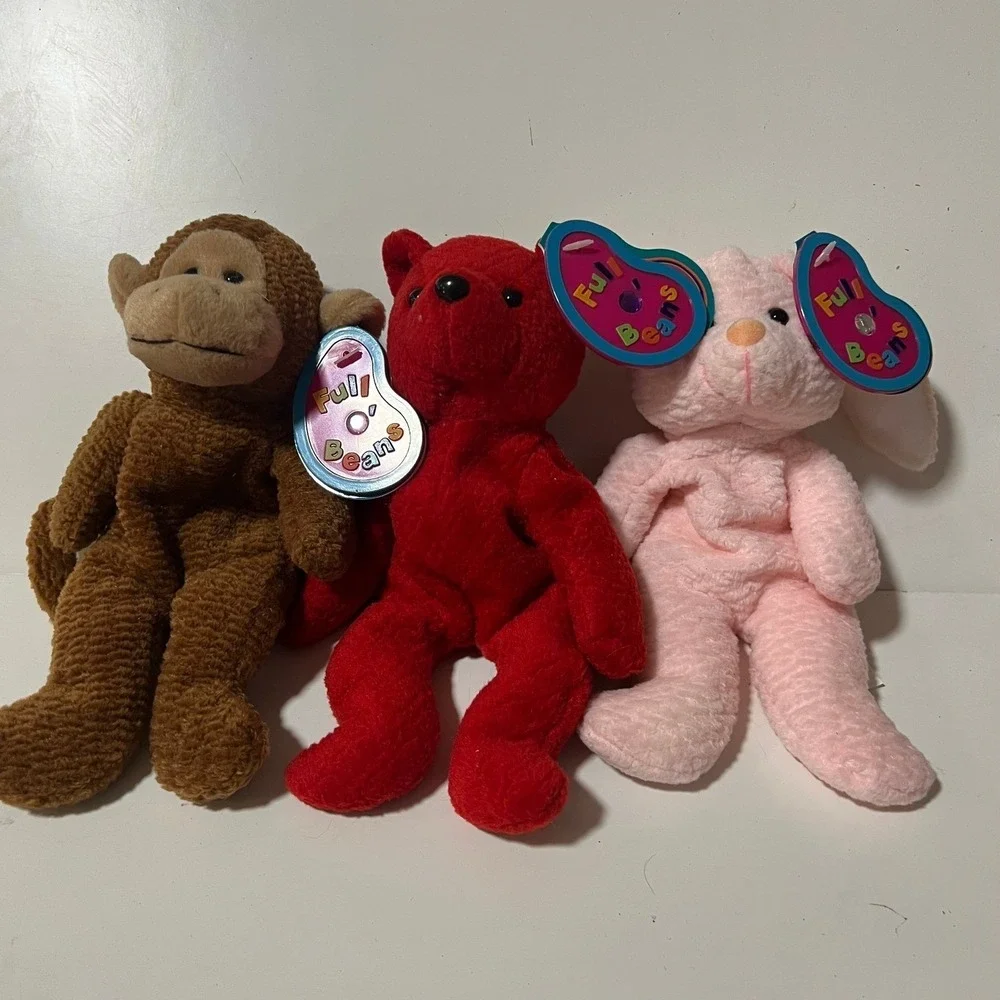Avon Full O Beans Birthstone Bean Bag Plush Animal Tag Attached- Birthday set 11